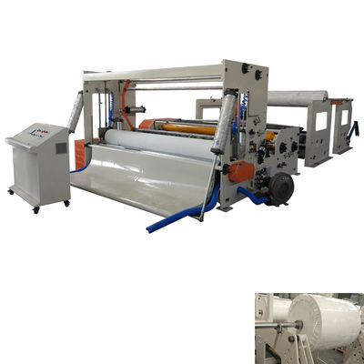 Roll Paper Slitting And Rewinding Machine , Semi Automatic Jumbo Roll Paper Making Machine 300m/Min