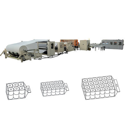 أوتوماتيكية بالكامل 48 لفة حزمة تعبئة صغيرة ورق المرحاض مطبخ منشفة لفة آلة إنتاج خط للشركات الأمريكية الجنوبية ورق الأنسجة