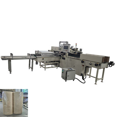 آلة تغليف لفائف ورق التواليت والمطبخ الصغيرة ثلاثية الأبعاد الأوتوماتيكية بالكامل 1/2/4/6 لفات